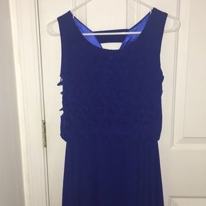 Royal Blue asymmetrical dress